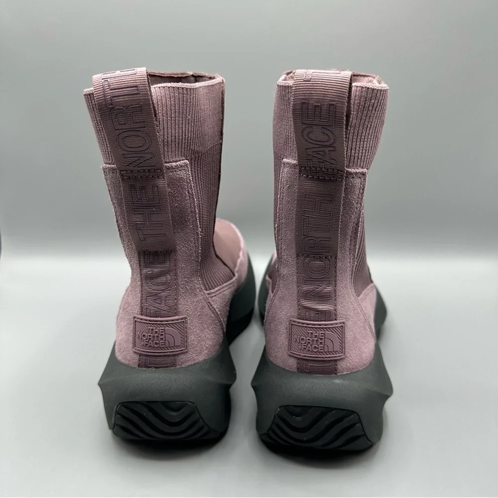 The North Face Women’s Platform Knit Leather Boots Size 10